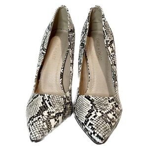 NWOT—Chase and Chloe Cecily Snakeskin Print Pumps / Stiletto Size 10